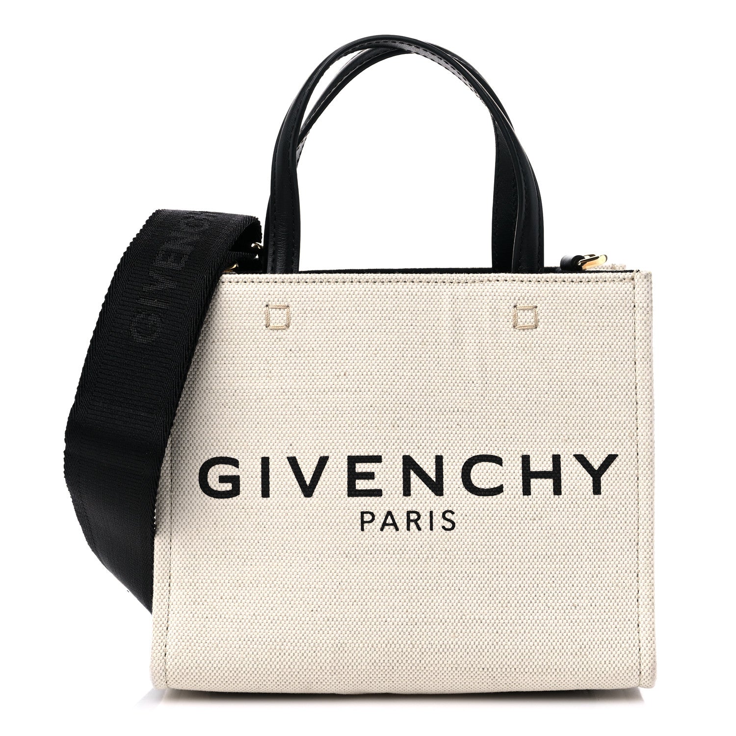 Givenchy Canvas Mini G-Tote White Black 1 of 10