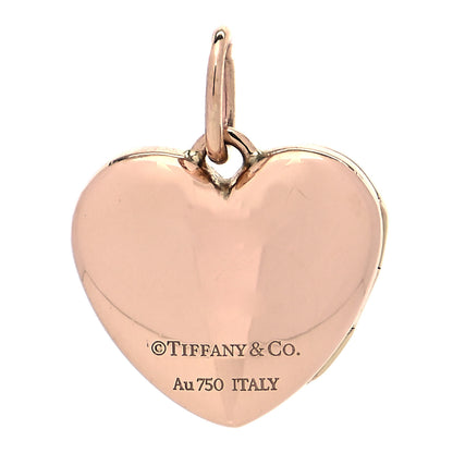 Tiffany 18K Rose Gold Heart Locket Pendant 3 of 5
