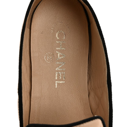 Chanel Lambskin Quilted Cap Toe Slipper With Pouch 39 Beige Black 7 of 12