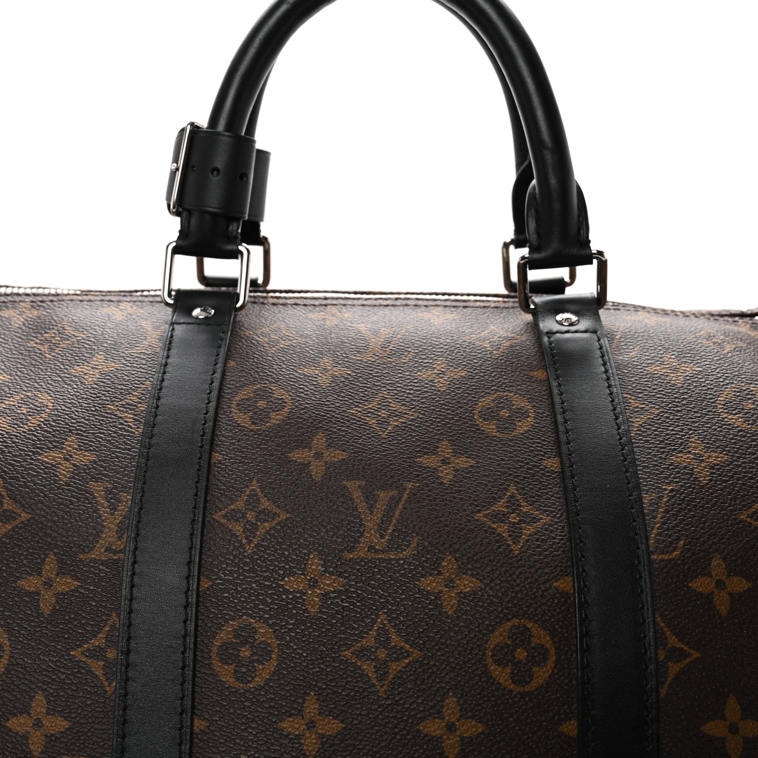 Louis Vuitton Monogram Macassar Keepall Bandouliere 55 8 of 14