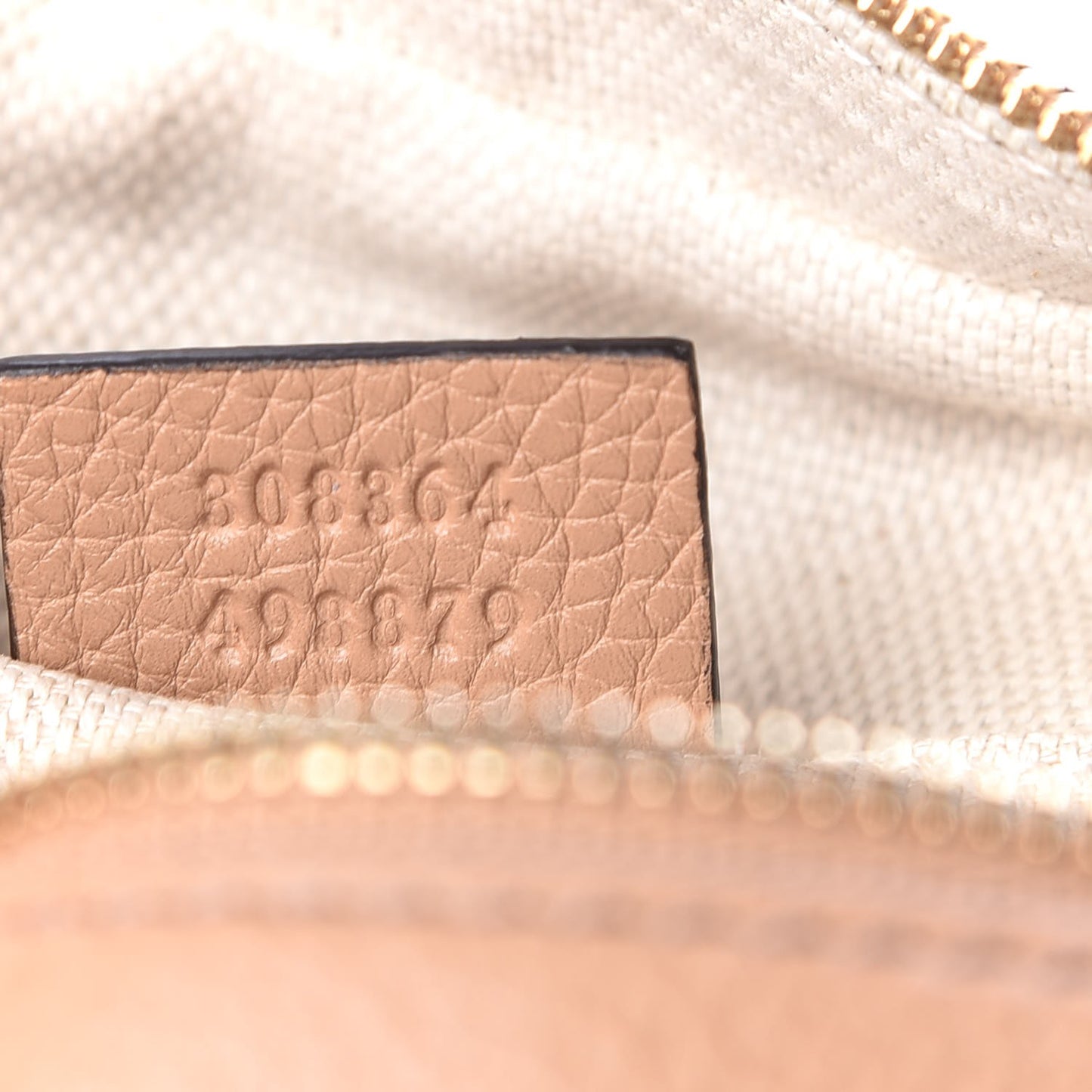 Pebbled Calfskin Small Soho Disco Bag Camelia