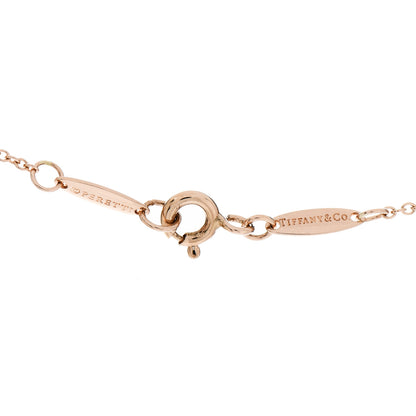 Tiffany 18K Rose Gold 11mm Elsa Peretti Open Heart Pendant Necklace 5 of 7