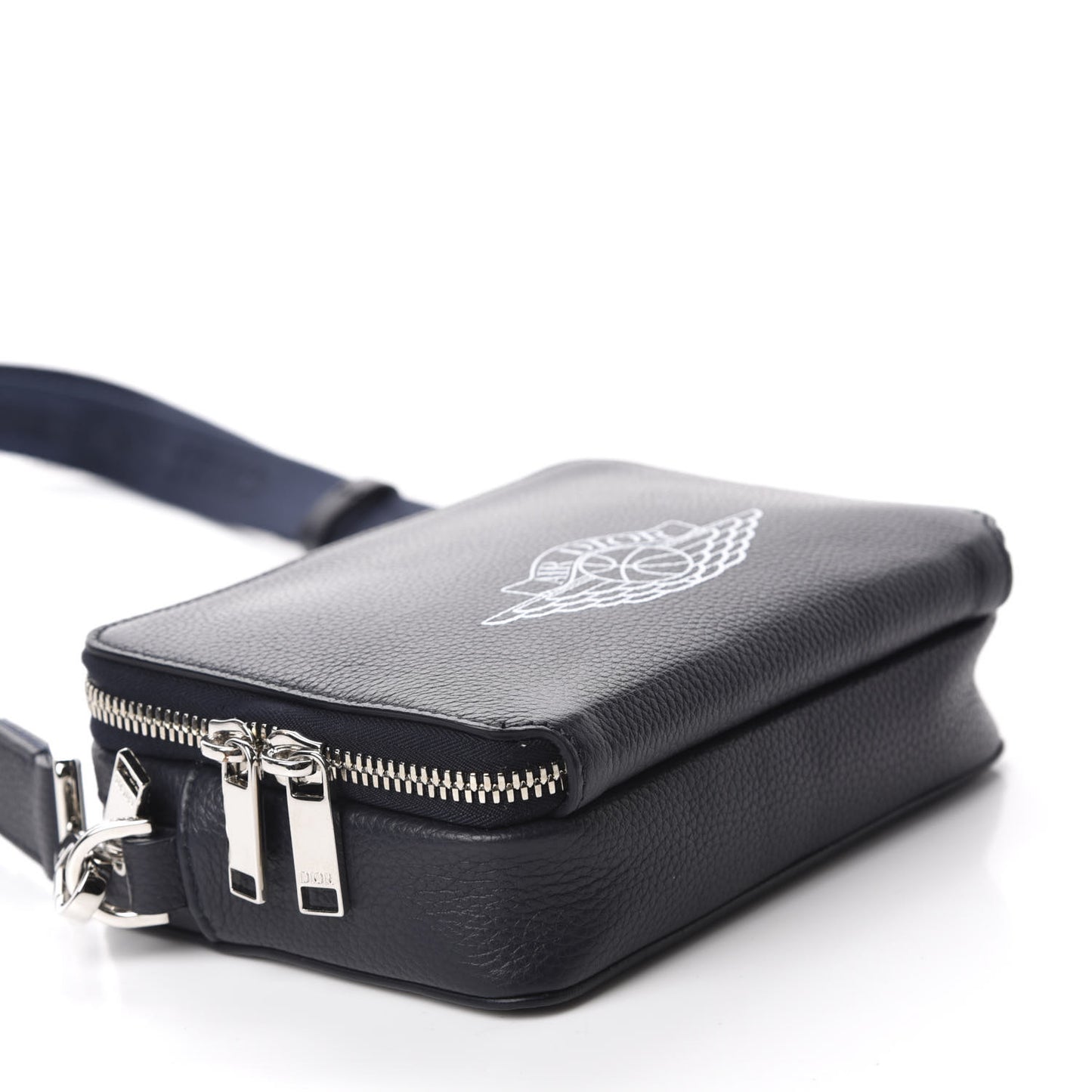 X AIR JORDAN Grained Calfskin Crossbody Blue