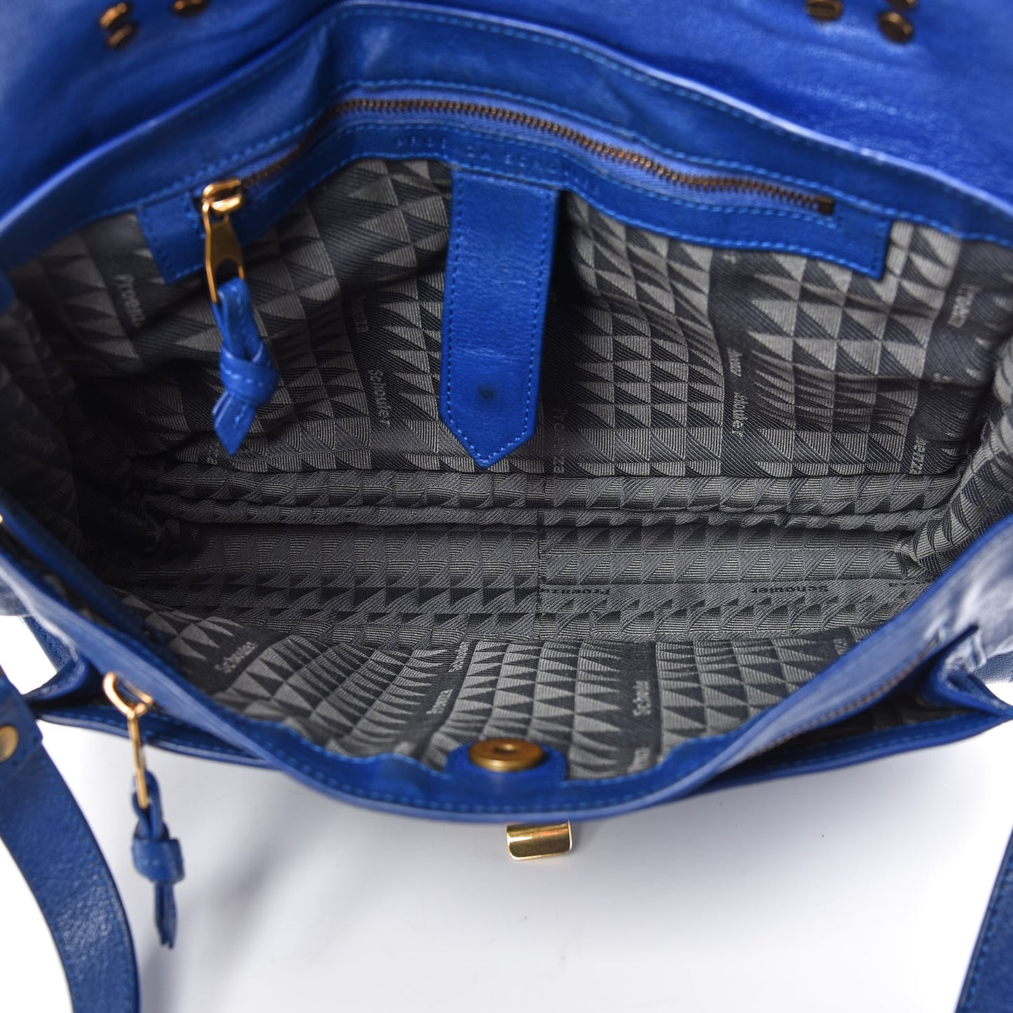Lambskin Medium PS1 Satchel Royal Blue