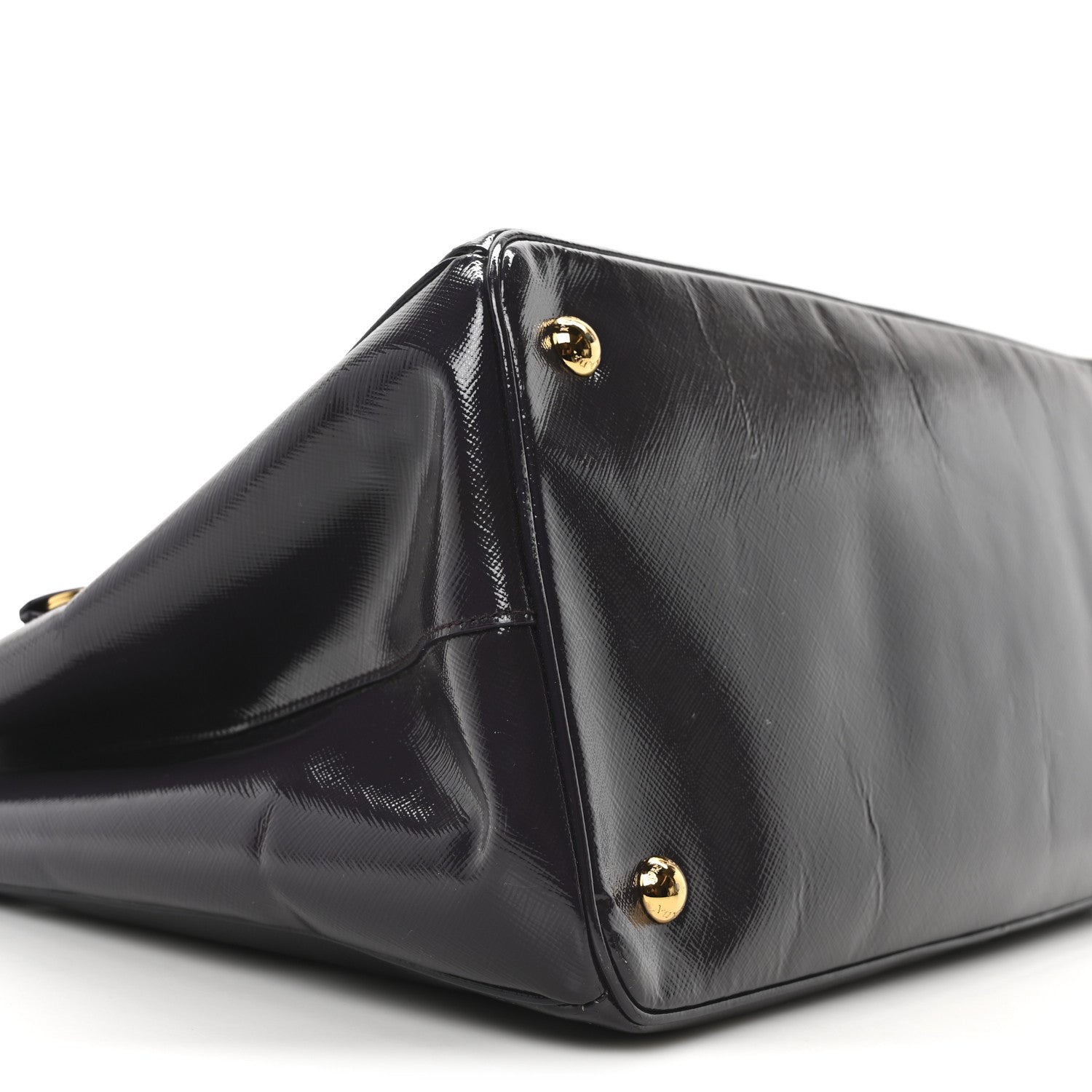 Prada Saffiano Vernice Large Tote Uva 8 of 9