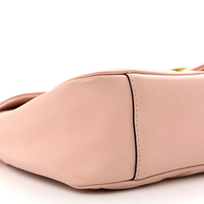 Gucci Calfskin Matelasse Small GG Marmont Shoulder Bag Perfect Pink 9 of 10