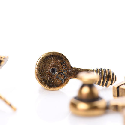 Christian Dior Metal J'Adior Earrings Aged Gold 4 of 5