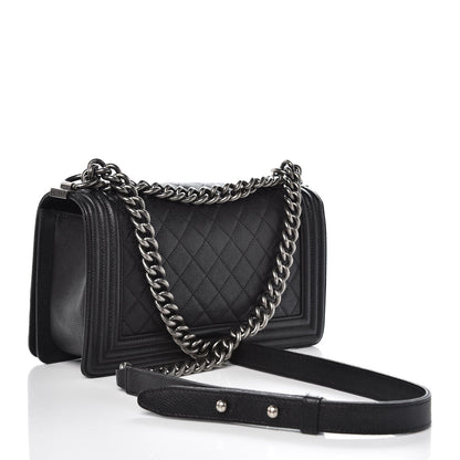 Chanel Caviar Quilted Medium Boy Flap Black 3 of 8
