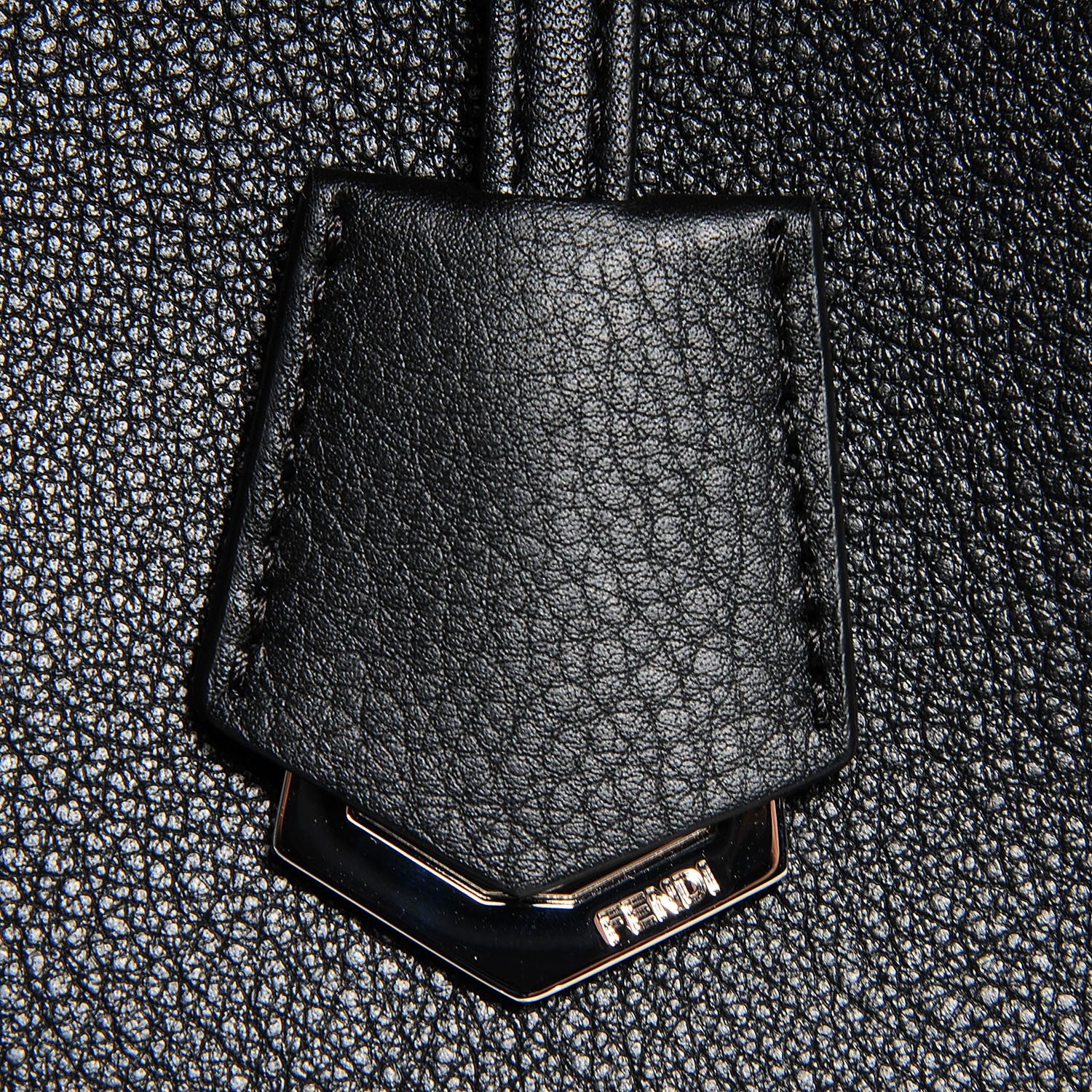 Fendi Vitello Dolce Large By The Way Boston Bag Black 12 of 13