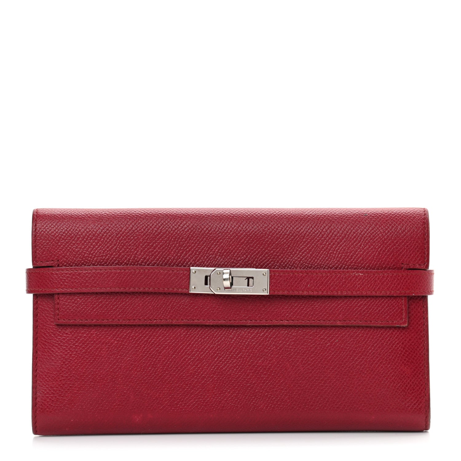 Hermes Epsom Kelly Longue Wallet Rouge Grenat 1 of 16