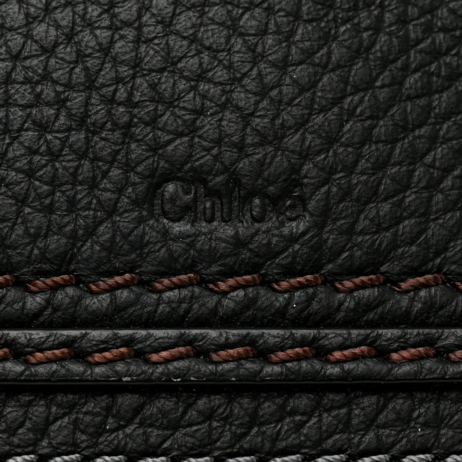 Chloe Grained Calfskin Medium Marcie Zip Card Holder Black 6 of 8