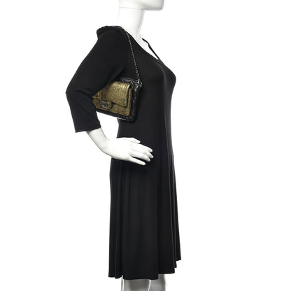 Chanel Lambskin Mineral Nights Wristlet Gold Black 2 of 11