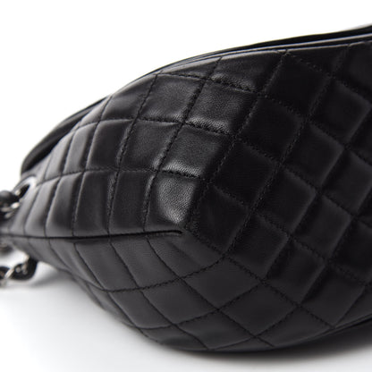 Chanel Lambskin Patent Classic Twist Crescent Flap Bag Black 6 of 10