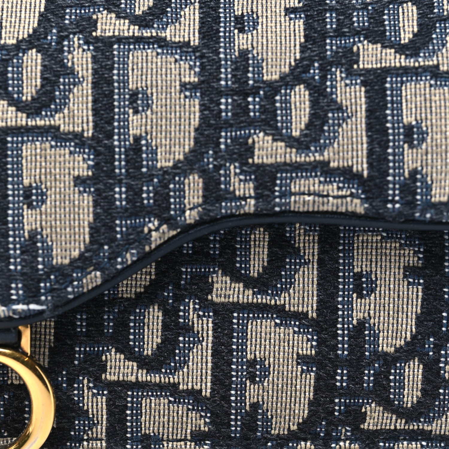 Christian Dior Oblique Saddle Bloom Card Holder Blue 8 of 8