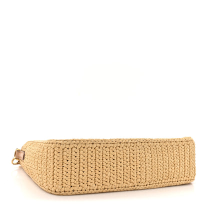 Prada Yarn Raffia Effect Crochet Re-Edition 2005 Shoulder Bag Naturale 4 of 10