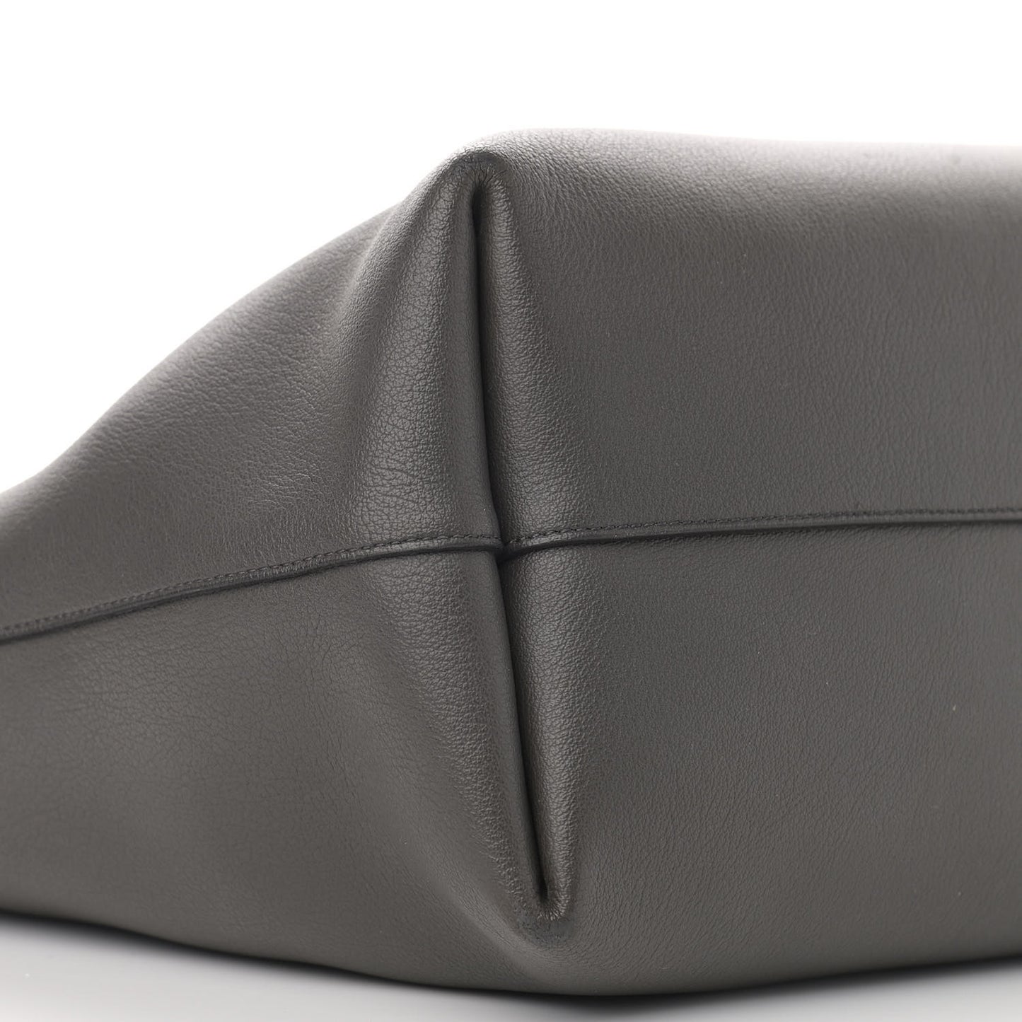 Calfskin Large Shopping Tote Asphalt