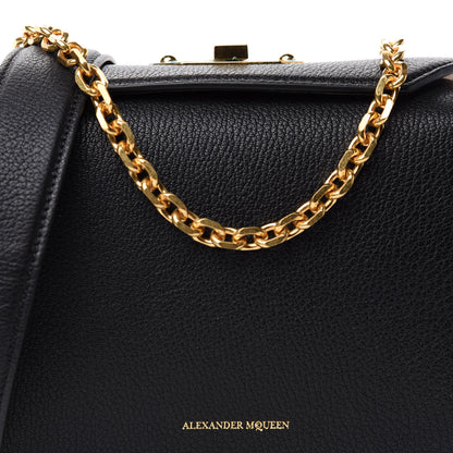 Alexander McQueen Fine Grain Goatskin Box Shoulder Bag 19 Black 12 of 13
