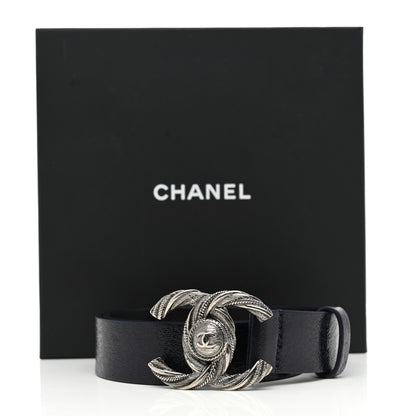 Chanel Glazed Calfskin CC Belt 75 30 Navy Blue 9 of 9