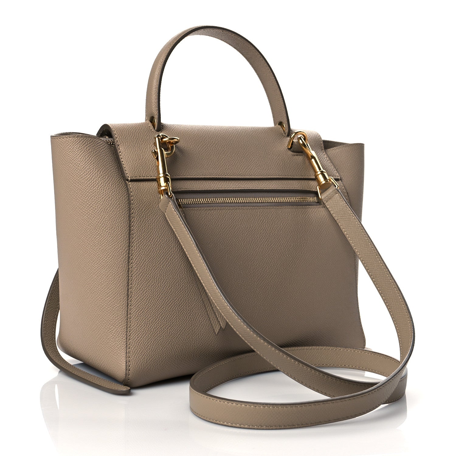 Celine Grained Calfskin Micro Belt Bag Beige 3 of 11