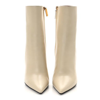 Saint Laurent Calfskin Opyum Ankle Boots 37 White 2 of 9