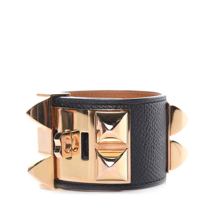 Hermes Epsom Collier de Chien CDC Bracelet S Black 1 of 9