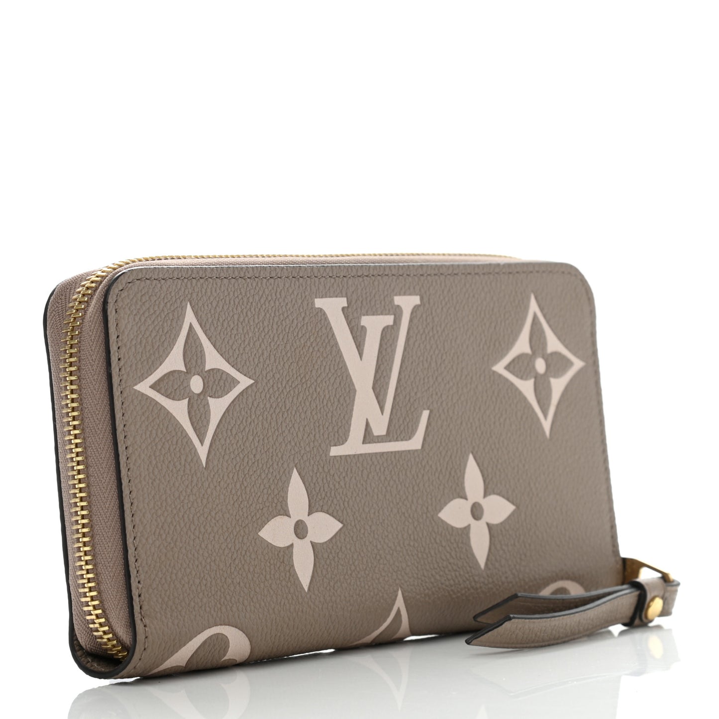 Empreinte Monogram Giant Zippy Wallet Tourterelle Creme