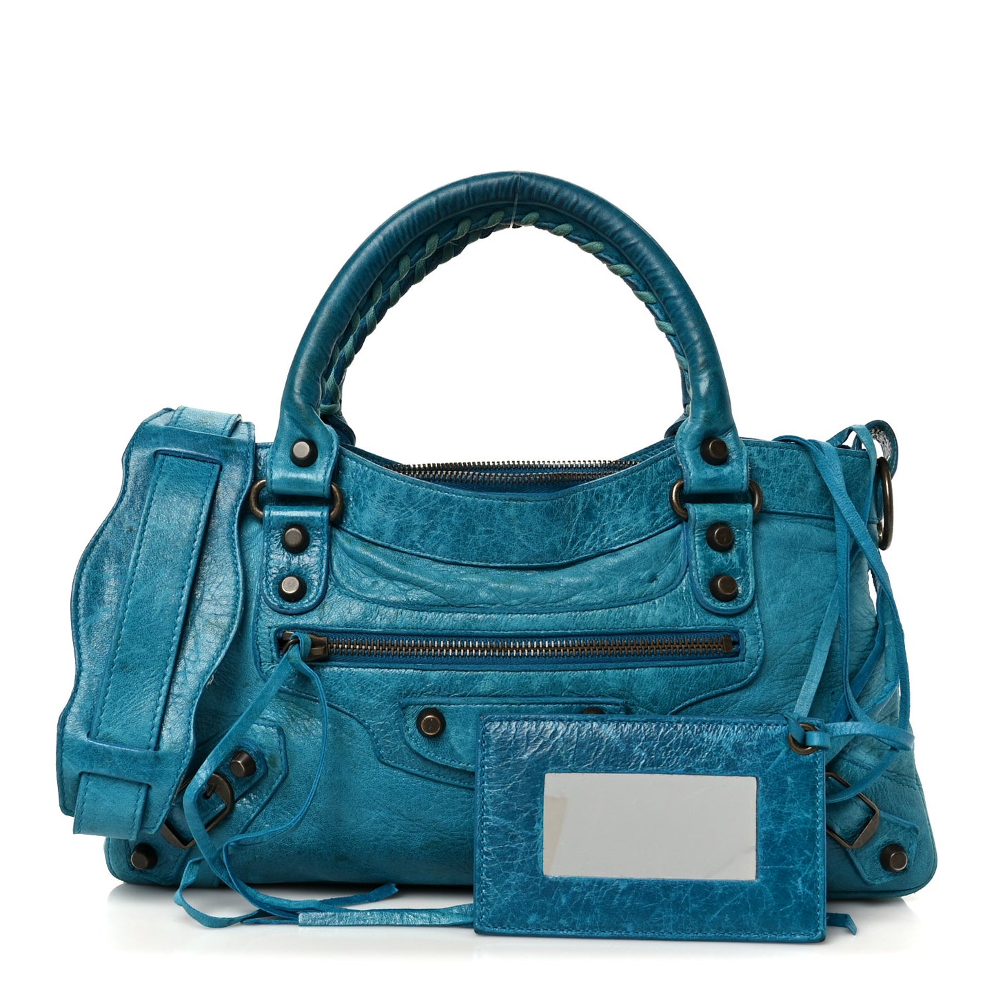 Chevre Classic Hardware First Turquoise