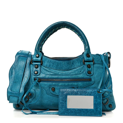 Balenciaga Chevre Classic Hardware First Turquoise 3 of 12