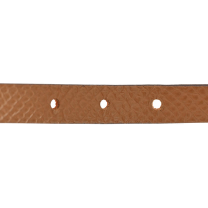 Hermes Swift Epsom Behapi Double Tour Reversible Bracelet T4 Orange Gold 4 of 7