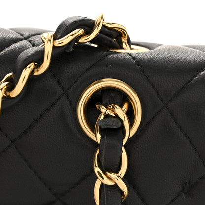 Chanel Lambskin Quilted Small Double Flap Black 12 of 12