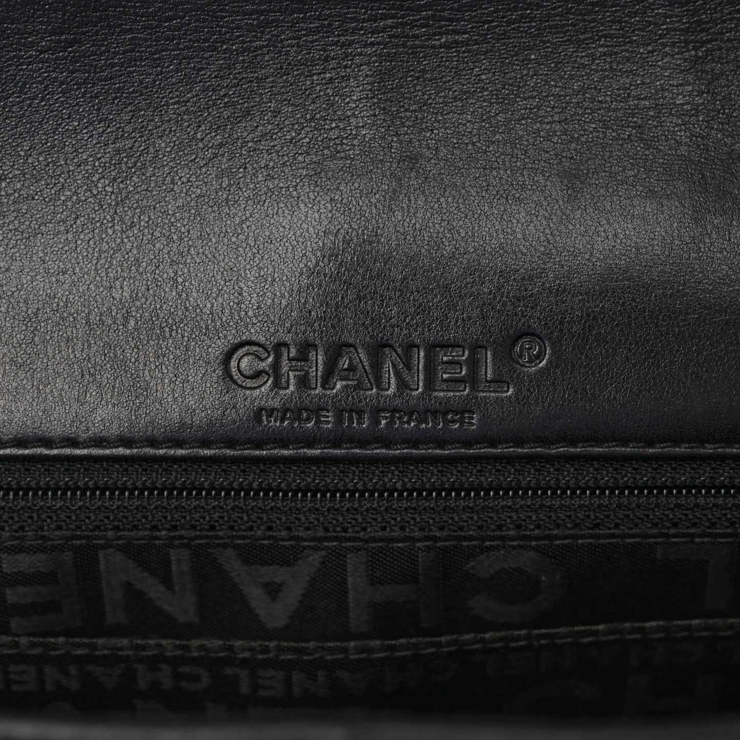 Lambskin Chocolate Bar Quilted Lambskin 5 Chain Flap Black