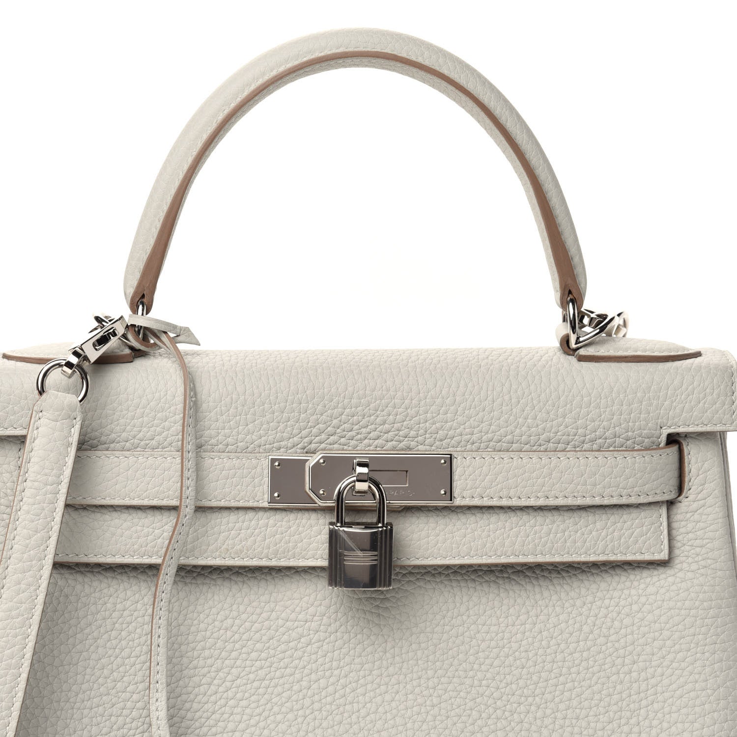 Hermes Taurillon Clemence Kelly Retourne 28 Gris Perle 11 of 12