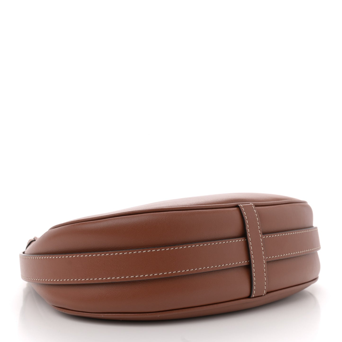 Smooth Calfskin Medium Strap Ava Shoulder Bag Tan