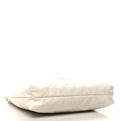 Chanel Shiny Calfskin Quilted Chanel 22 White 5 of 12