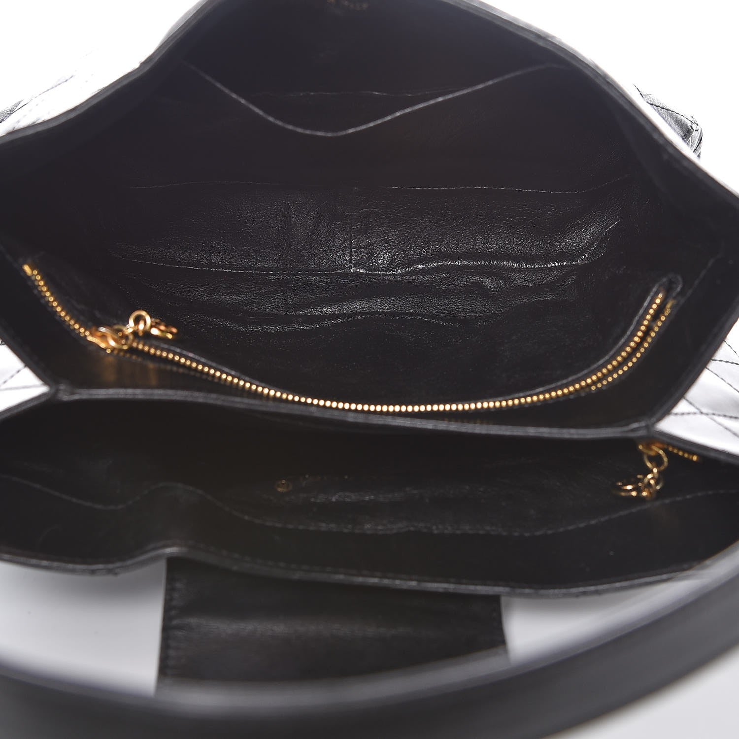Chanel Lambskin Stitched Shoulder Bag Black 5 of 8