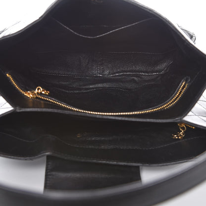 Chanel Lambskin Stitched Shoulder Bag Black 5 of 8