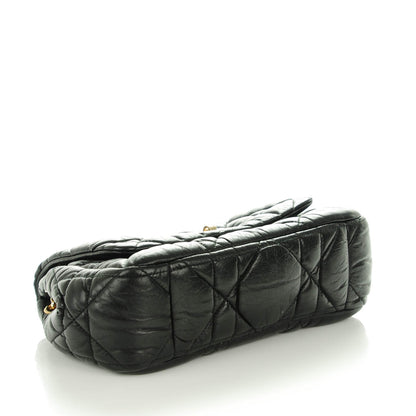 Christian Dior Lambskin Cannage Small Milly La Foret Shoulder Bag Black 4 of 7