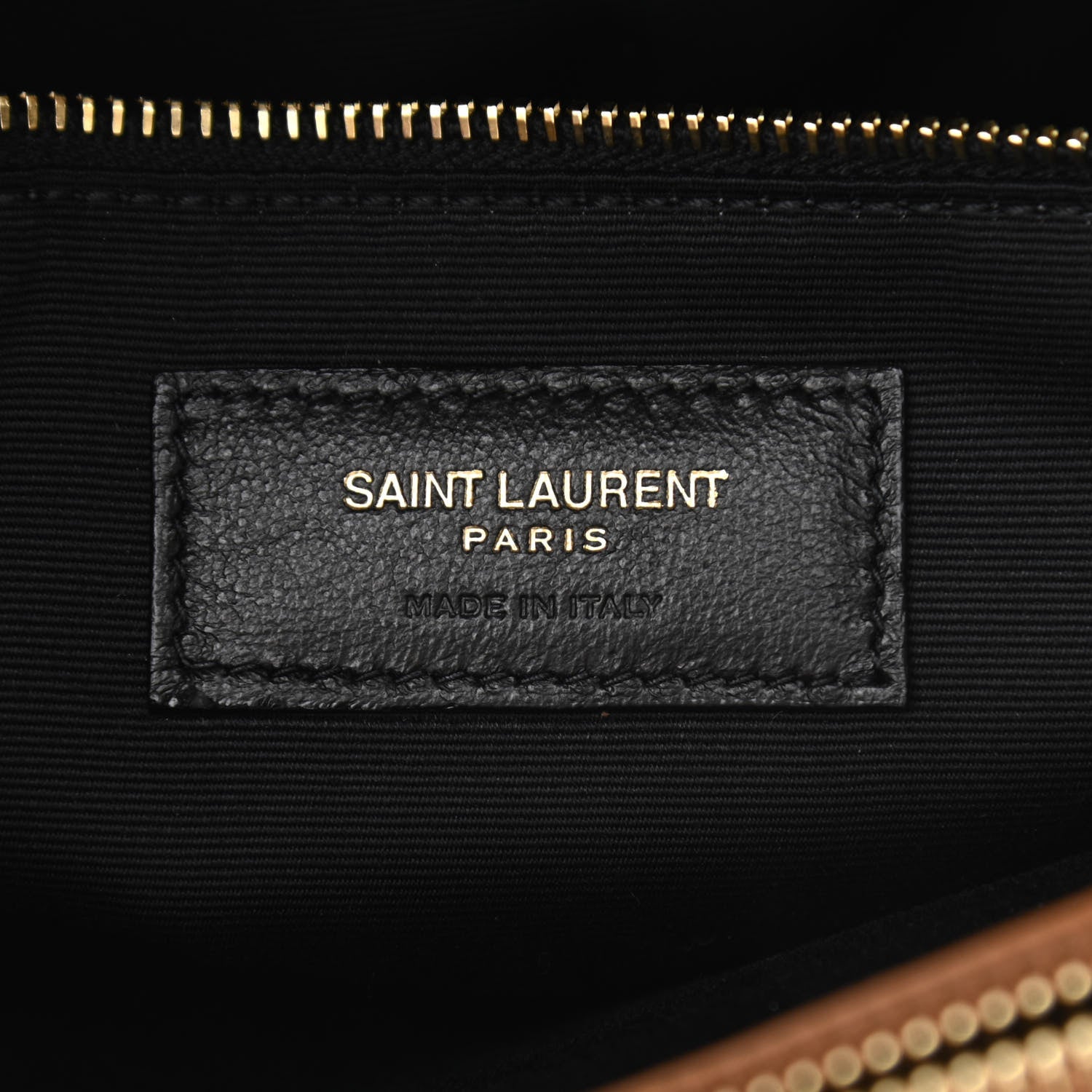 Saint Laurent Calfskin Y Quilted Monogram Medium Loulou Chain Satchel Dark Natural 7 of 13