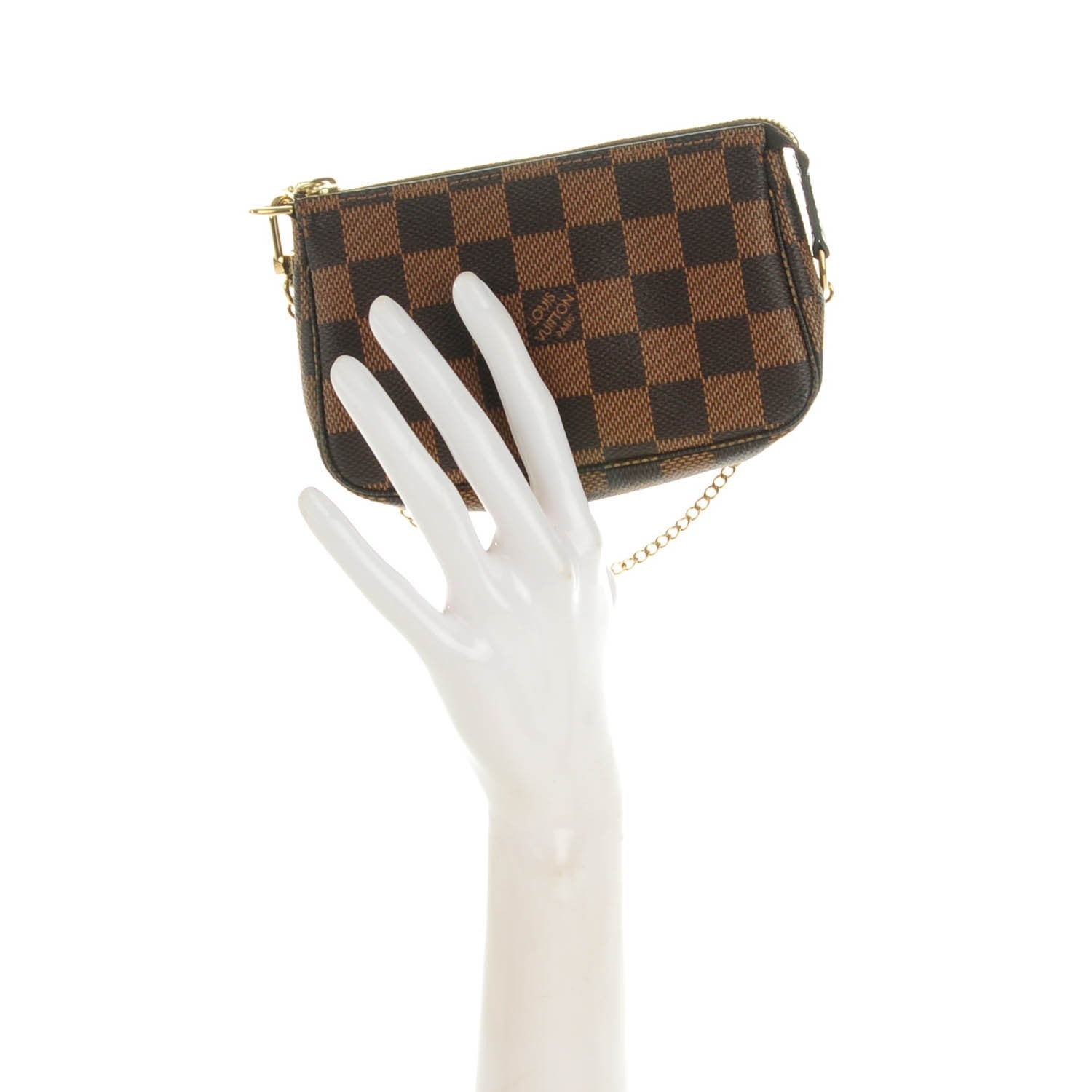 Louis Vuitton Damier Ebene Mini Pochette Accessories 2 of 7