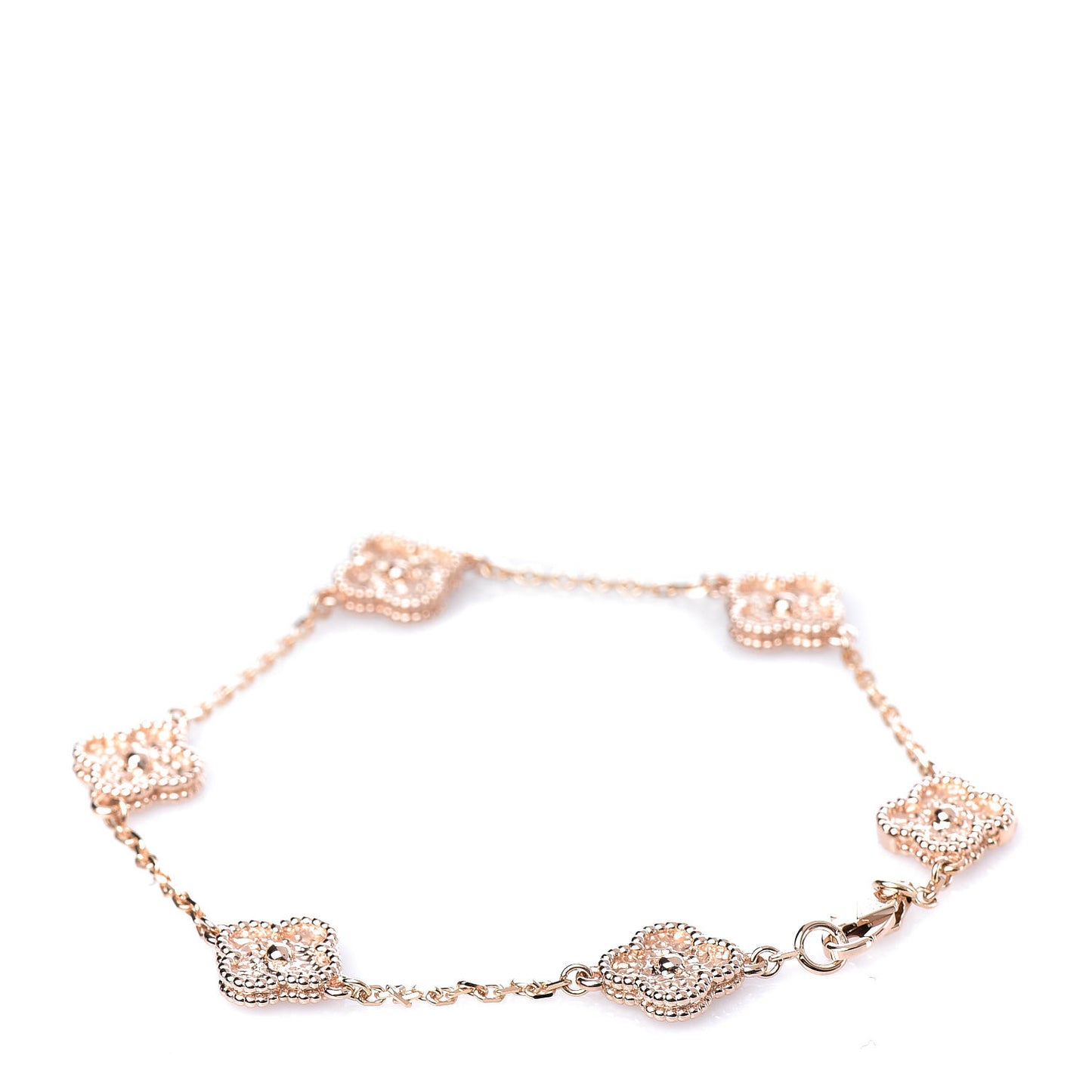 18K Rose Gold 6 Motifs Sweet Alhambra Bracelet