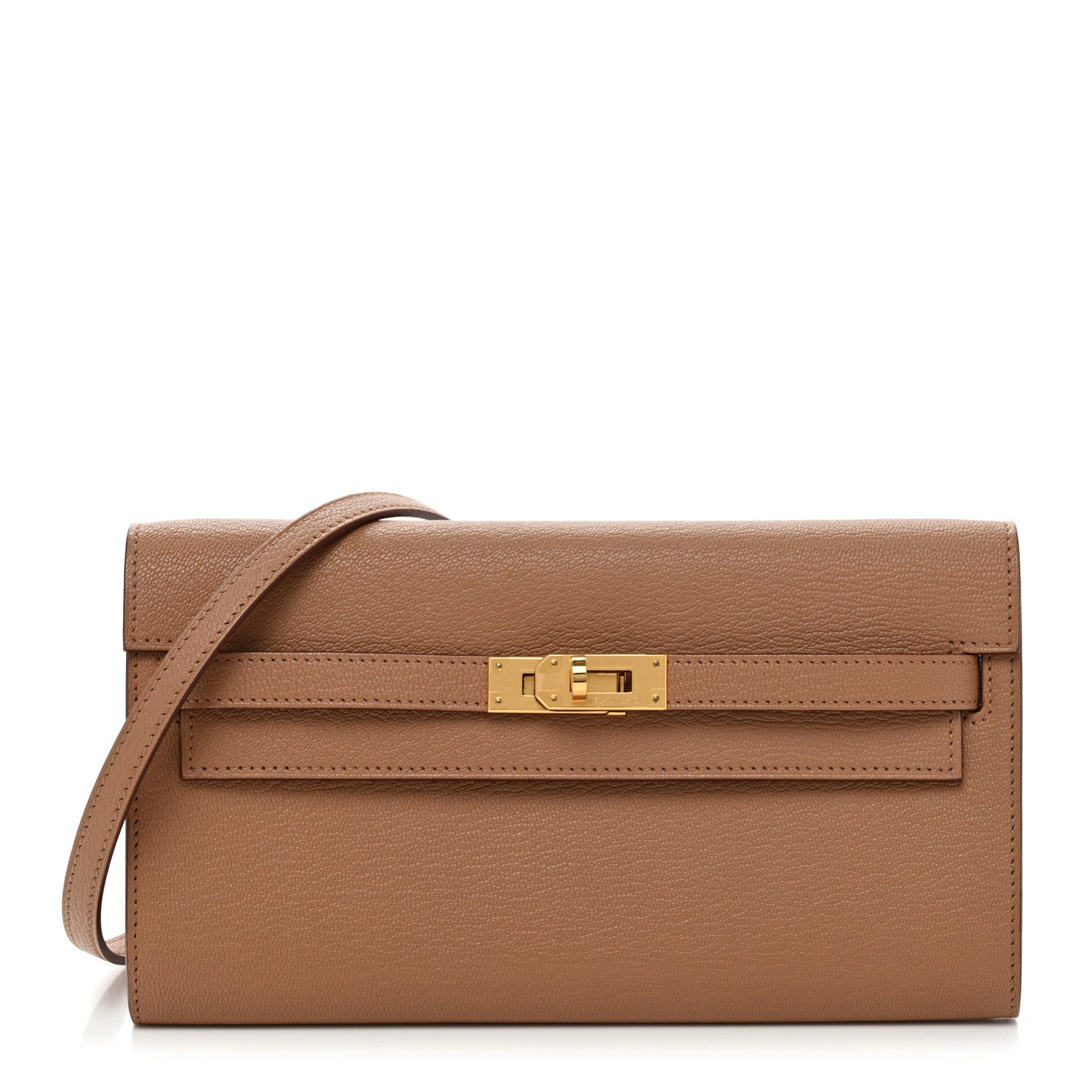 Hermes Chevre Mysore Kelly Wallet To Go Quebracho 1 of 7