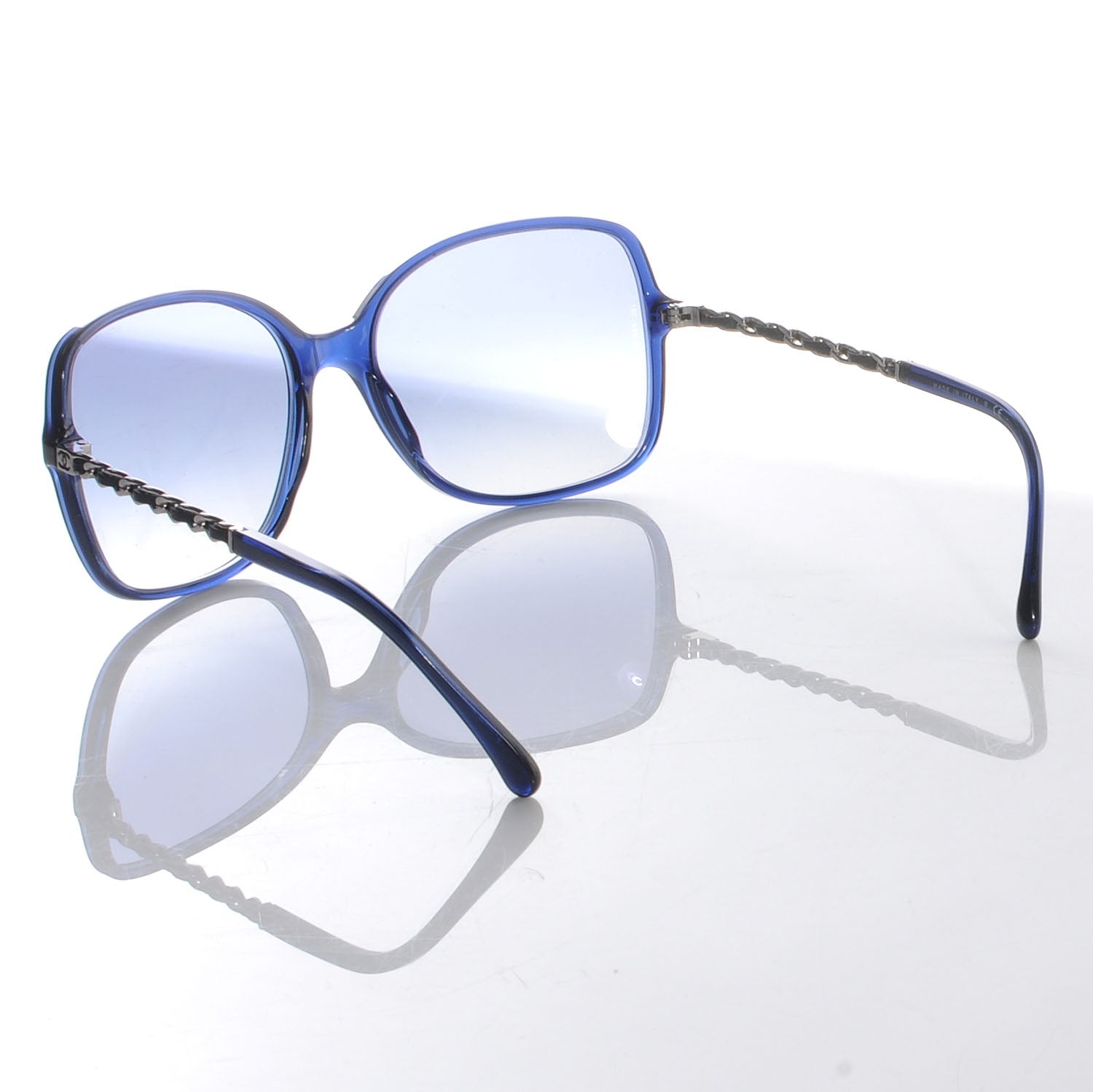 Chanel Chain Sunglasses 5210Q Navy Blue 2 of 5