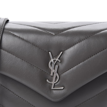 Saint Laurent Calfskin Y Quilted Monogram Toy Loulou Crossbody Bag Earth 11 of 12
