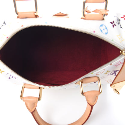 Louis Vuitton Monogram Multicolor Speedy 30 White 4 of 8