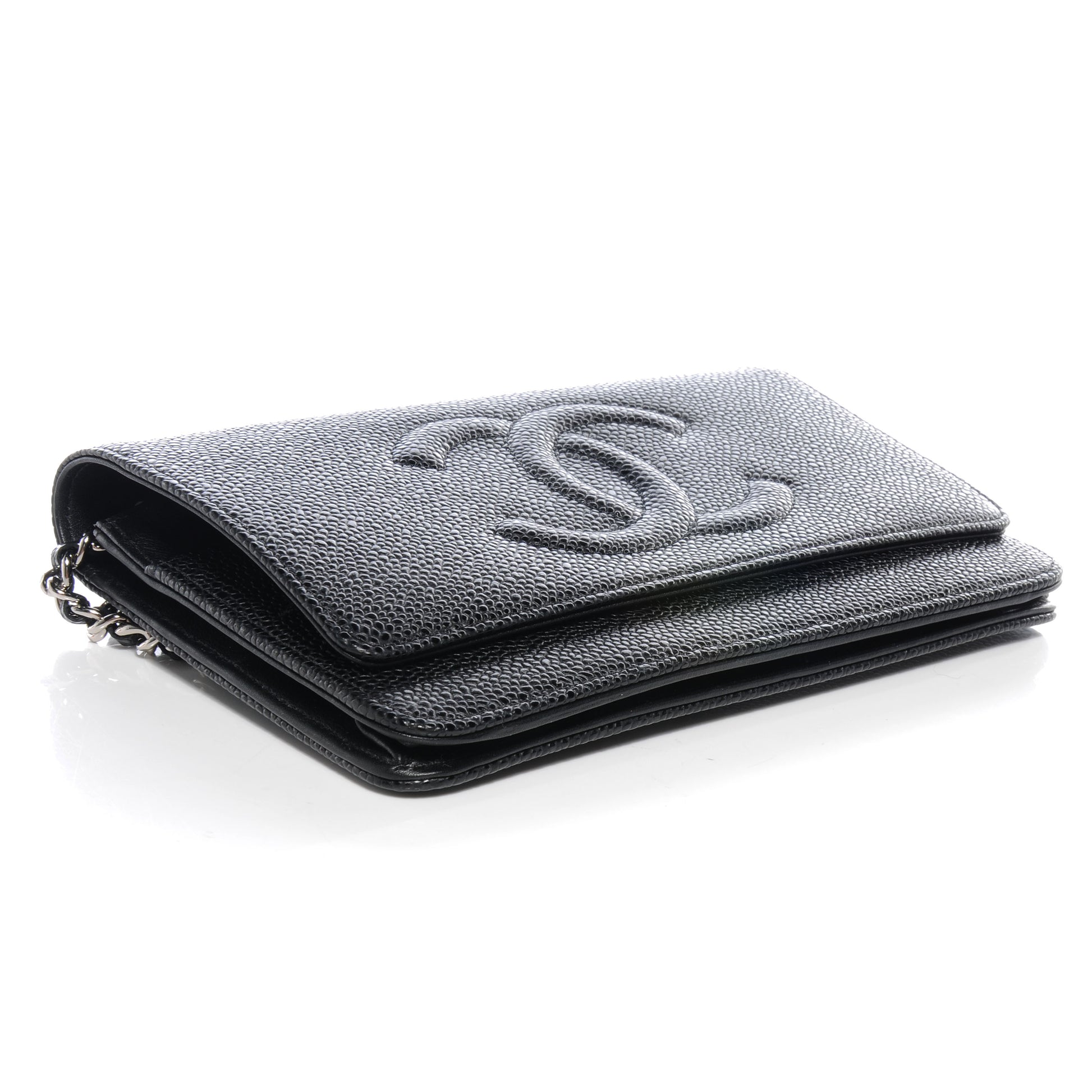 Chanel Caviar Wallet on Chain WOC Black 4 of 9