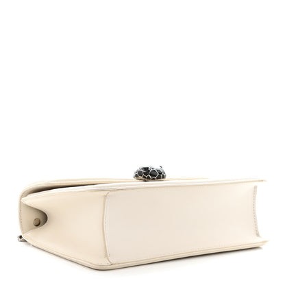 Bulgari Quilted Nappa Smooth Calfskin Serpenti Forever Diamond Blast Shoulder Bag Ivory 4 of 13