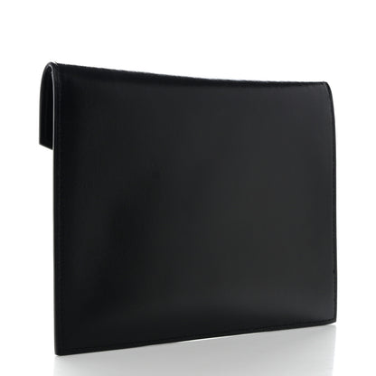 Saint Laurent Smooth Shiny Calfskin Monogram Uptown Baby Pouch Black 3 of 8