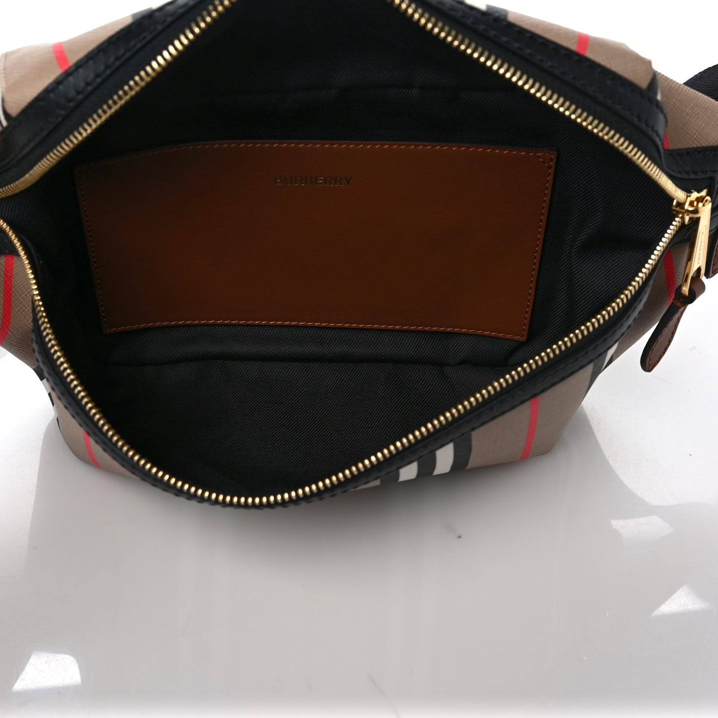 E-Canvas Icon Stripe Sonny Bum Bag Archive Beige