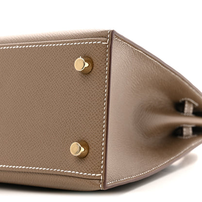 Hermes Epsom Kelly Sellier 25 Etoupe 10 of 11