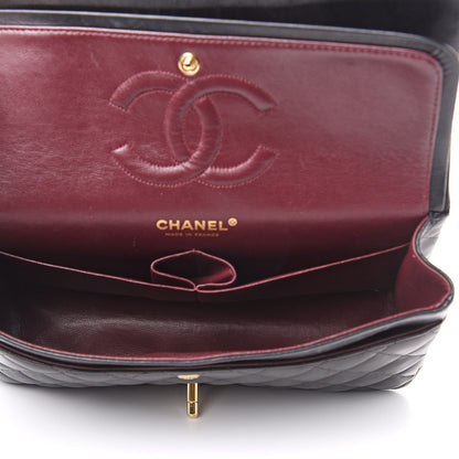 Chanel Lambskin Quilted Medium Double Flap Black 5 of 20